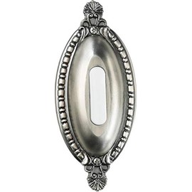 Craftmade BSOO-AP Designer Surface Mount Oval Ornate Lighted Doorbell LED Push Button, Antique Pewter (4.93"H x 2.13"W)
