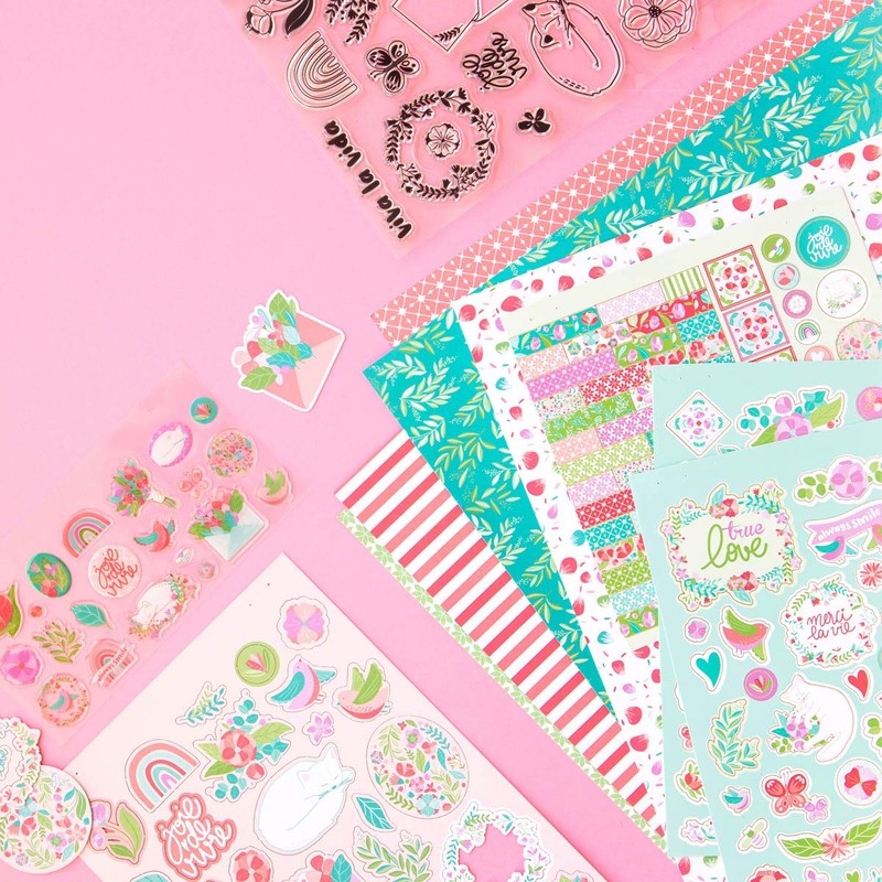 Toga - Carta per scrapbooking, Set di 6 fogli stampati
