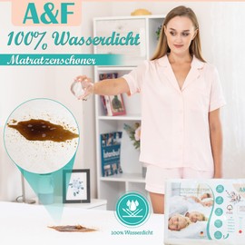 A&F Mattress Protector 60 x 120 cm - Washable Incontinence Pad - Mattress Cover - Mattress Protector for Baby Cot and Cot - Waterproof Mattress Topper - Mattress Protector (60 x 120 cm - Set of 2)
