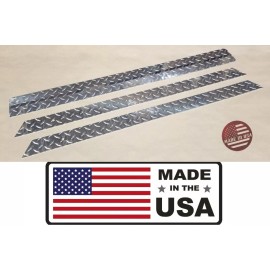 StreetRays [Originals] [SR] 82-Up Club Car DS Golf Cart Aluminum Diamond Plate Rocker & Kick Panel Set