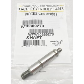 WPW10359270 Dryer Drum Roller Shaft - New - Left Side 3" - Genuine OEM - AM 5-3-8 - EA240405