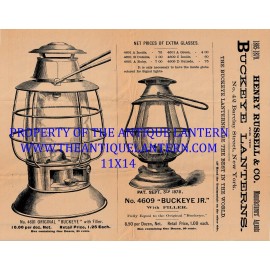 Cash & Baron Buckeye LANTERN Poster 11x14 Print Advertisement Ohio