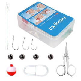 Lake Fishing Tackle Kit - Fishing Lures Accessories Kit,Multifunctional Complete Supplies Gear for Husband Lake Catfish River Camping Trout Dad Men Bass