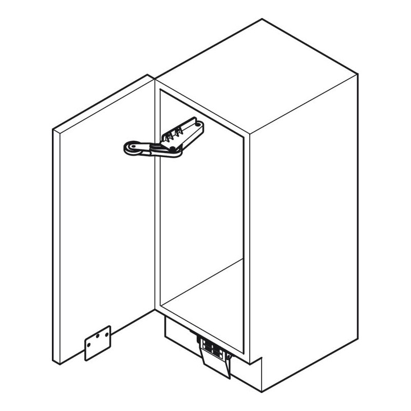 Kitchen Inventions Hands-Free Toe Kick Garbage Can Cabinet Door Opener