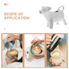 Angoily White Ceramic Creamer with Handle, Creative Cow Shape Creamer