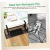 TEHAUX 1 Set Under Desk Cable Tray Wire Organizer with