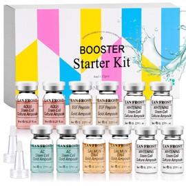BB Facial Glow Starter Kit Moisturizing Skin Care Set Serum Hyaluronic Acid Essence for Face, for Skin Care Radiance & Rejuvenatio, 0.27oz 12 Vials
