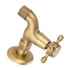 Wall Mounted Vintage Solid Brass Faucet Single Cold Water Tape