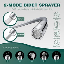 JASYA Shower Hose With Handle Bidet Nozzle Hose For Sink, Hair Washing, Baby Bath, Pet Care & More,4 Foot Ultra Flex Shower Hoses Attachment Universal Showerhead Interface (48 In)