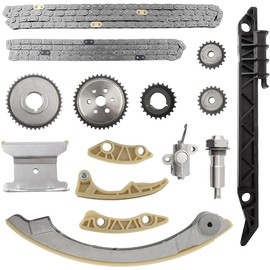YMAUGP Engine Timing Chain Kit For Buick, For Chevy, For GMC, For Pontiac For Saturn - 2.0L, 2.2L, 2.4L - LaCrosse, HHR, Malibu, Terrain, G5, G6, Saab - Replaces 9-4201S, 12680750, 94201SX