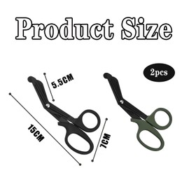 2 Stück Schwarz Und Grün Verbandschere,Rettungsschere,Medizinische Verbandschere,Pflasterschere,Rettungsdienst,Trauma-Scheren,15cm Bent Stealth,für Krankenschwestern,Medizinstudenten,Notaufnahme