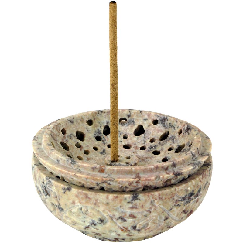 GURU SHOP Indian Incense Holder, Pot Pourri Bowl Made of