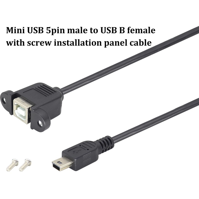 HCFeng Mini USB Printer Cable, Mini USB Male to USB