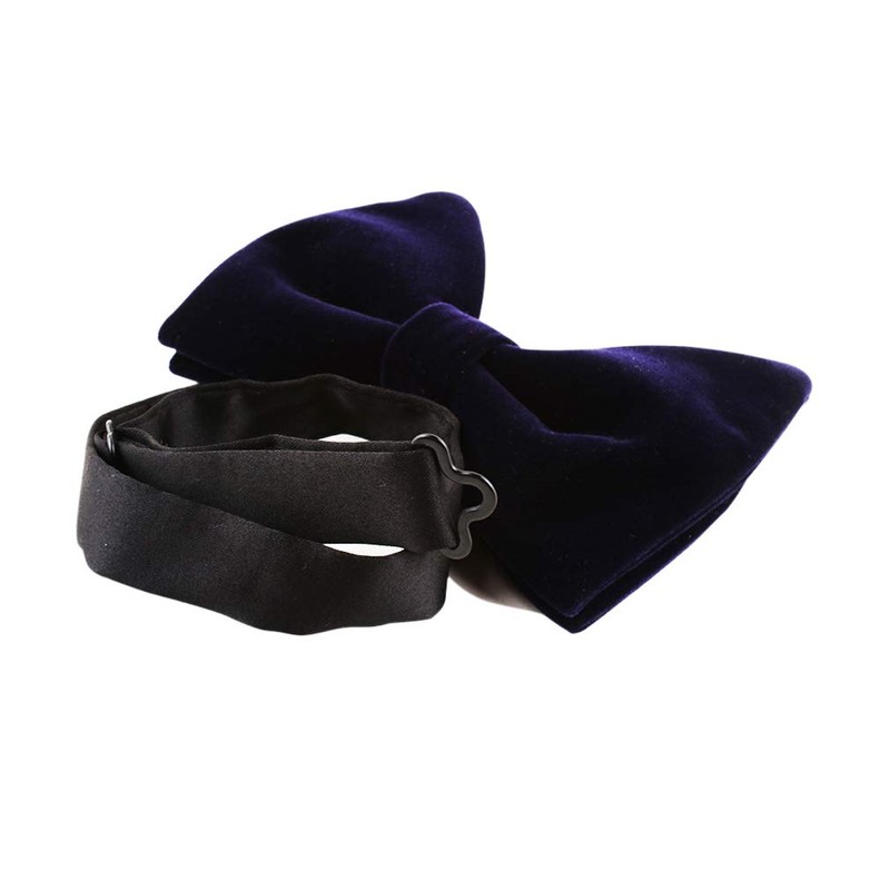 Lovacely - Pajarita de terciopelo para hombre, color liso, diseño