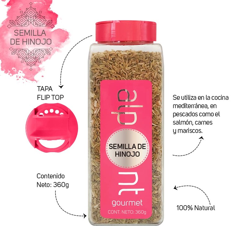 ALPONT GOURMET Semilla de Hinojo, 360 g