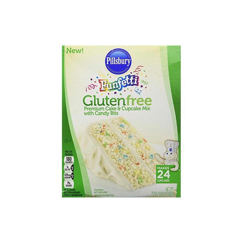 Pillsbury Funfetti Gluten Free Cake and Cupcake Mix (Bundle of