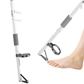Long Handled Toenail Clipper 20" with Magnifier White
