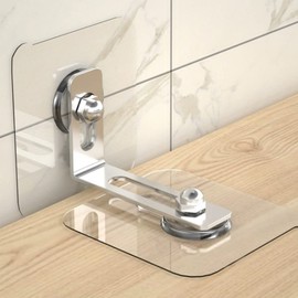 Set of 6 Furniture Fall Prevention Goods Set, Anti-Tip Equipment, No Drilling Required, Inconspicuous, Clear, Hardware, Shelf, Rental, Refrigerator, Bookshelf, Cupboard, Earthquake Prevention