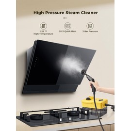 Handheld Steam Cleaner, Reemix Steam Cleaner 2500W for Cleaning with Multiple Attachments, Portable Steam Cleaner for Kitchen, Bathroom, Sofa, Curtain, Chemical-Free, Fast Heat-Up