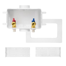 Washing Machine Outlet Box, Niikappu 1/2 Inch CPVC Inlet x 3/4 Inch MHT Outlet Connection, Washer Box with Center Drain