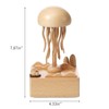 Goodswsw Rechargeable Wooden Jellyfish Music Box, Perfect Home Decorations, Holiday