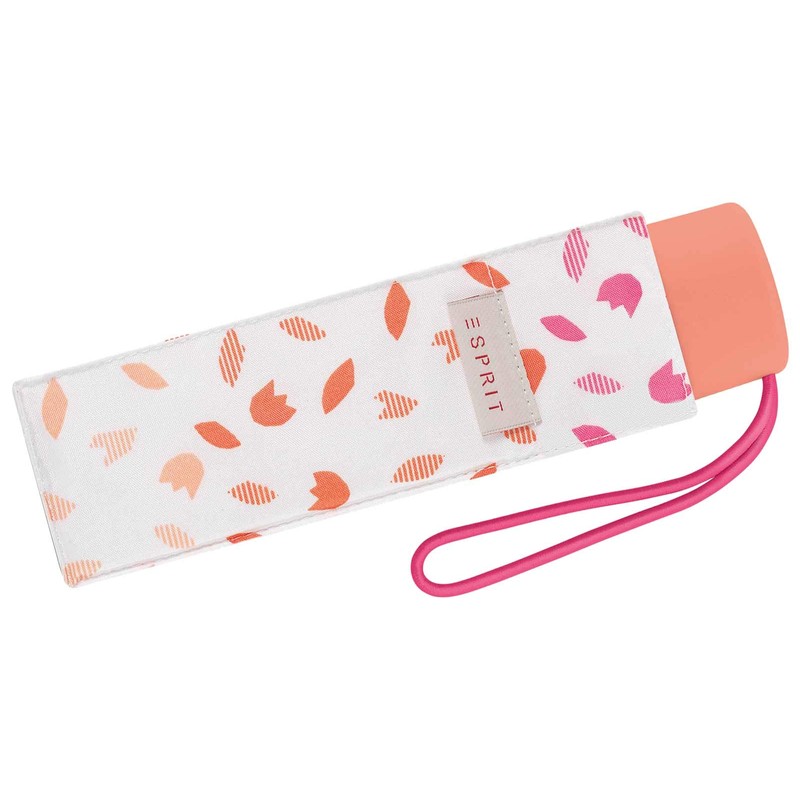 ESPRIT Petito Ditsy Florals Pocket Umbrella, orange, Feminine