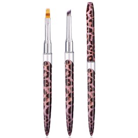 DANNEASY 2pcs Ombre Nail Brush Nail Art Brush Set Ombre Brush for Gel Nails Blooming Nail Design Brushes Nail Pen Manicure Brush Nail Brushes for Nail Art Tools