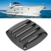 3in Marine Air Vent Grille Ventilation Ducting Louver Cover Black