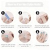 Short Press on Nails Cute Leopard Print Fake Nails Nude