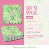 Lilly Pulitzer Disposable Decorative Paper Cocktail Napkins, Napkin Holder Refill