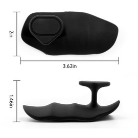 rflaueo Gym Hand Grips Rubber Workout Gloves for Men and Women Ergonomics Workout Rubber Gym Grips Pads for Palm Protection(U288-1)