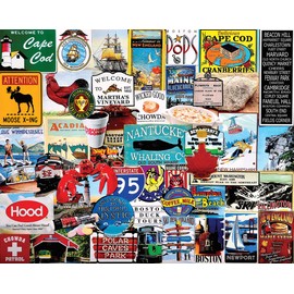 White Mountain Puzzles I Love New England - 1000 Piece Jigsaw Puzzle