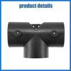 VekAuto 75mm Car Heater Warm 3 Way Elbow Pipe T