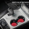 MEAJOO 2 Pack Silicone Car Cup Holder Coaster – 2.75