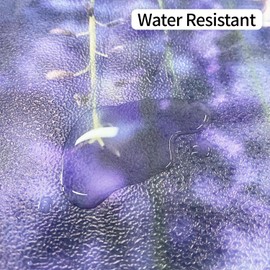 LiveInUrban Self Adhesive Violet Wisteria Floral Fridge Door Mural, Peel and Stick Vinyl Vine Rose Flower Fridge Door Decals Sticker for Bedroom Home Decor, Violet 24.41"x70.86"