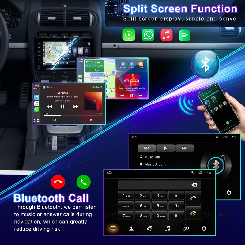 7 Inch Android 13 Car Stereo for Nissan Frontier 2005
