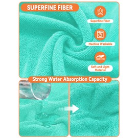 JOLOVE Dog Drying Coat Super Absorbent Dog Towels for Drying Dogs for After Bath Soft Dog Drying Towel Adjustable Dog Bathrobe for Bath, Swim, Wet Walk (Blue Dinosaur, S)