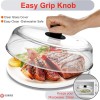 Mikro Innovations Microwave Glass Plate Cover 10.5in - BPA Free
