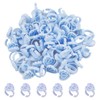 100 Pcs Disposable Glue Rings, Blue Lashes Glue Ring Cup