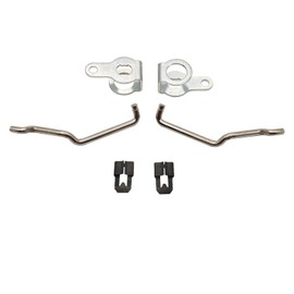 Door Lock Rod with Clip and Pawl Set Door Locks to Latch Rods Compatible with 1961-1964 Impala Replace 6164DLRCP
