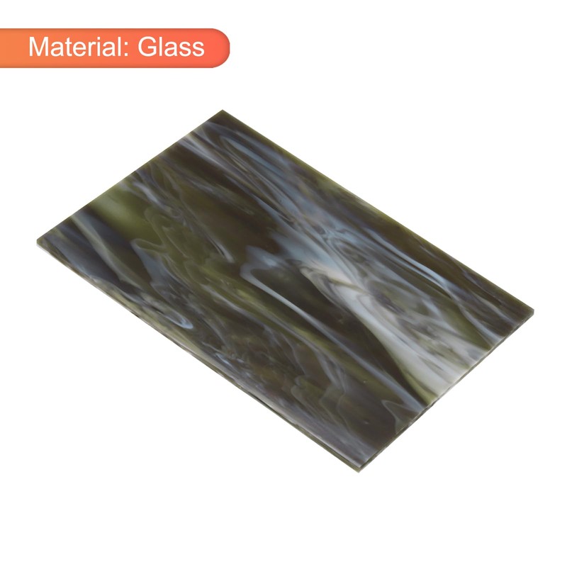 sourcing map Stained Glass Sheet Mosaic Tile 7.9 Inch x