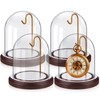 Beeveer 4 Pcs 3" x 4" Watch Ornament Glass Display