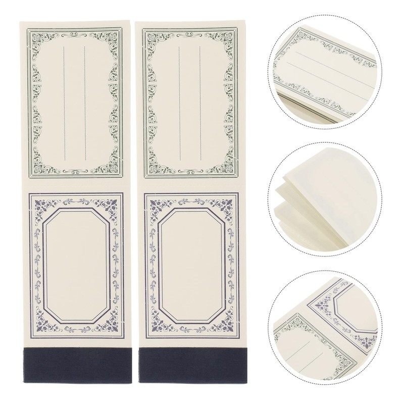 Operitacx 2pcs Notebook Writing Memo Pad Portable Note Pads Schedules