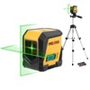 PREXISO Laser Level with Tripod, 65Ft Self Leveling Cross Line