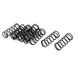 uxcell Compression Spring - 1.2mm Wire Dia, 15mm OD, 40mm Free Length Spring Steel Extension Spring,Black,10Pcs