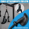 Ergonomic Tricep Rope Pulldown Attachment, Upgraded Triceps Rope Cable Attachments