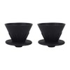 2Pcs Coffee Drippers, Collapsible Pour Over Coffee Makers Portable Cone