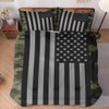 WeCozy Twin Size Comforter Set with Pillowcase, Black Military Camouflage