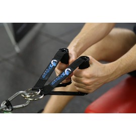 Cable Machine Attachments Handles and Ankle Straps Set - Replacement Gym and Home Gym Accessories - Exercise Straps and Handles for Resistance Bands