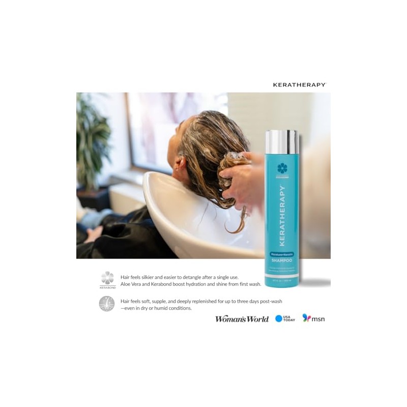 KERATHERAPY Moisture Shampoo, 10.1 Fluid Ounce